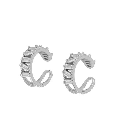 EAR CUFF NATASCHA SILVER | Bymarta.es