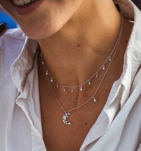 COLLAR MINIMUN STAR SILVER | Bymarta.es