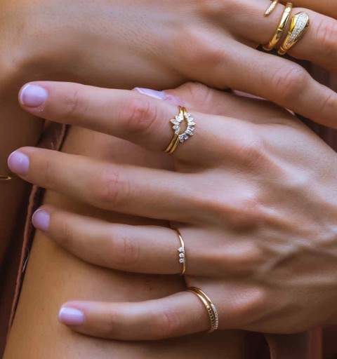 RING SANSA GOLD | Bymarta.es 2