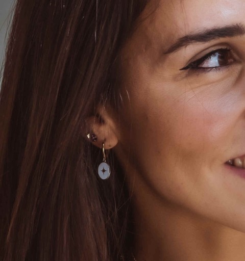 PENDIENTES GARVINA HOOPS GOLD | Bymarta.es 2