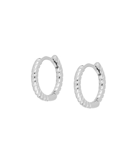 PENDIENTES ADALIS HOOPS SILVER | Bymarta.es