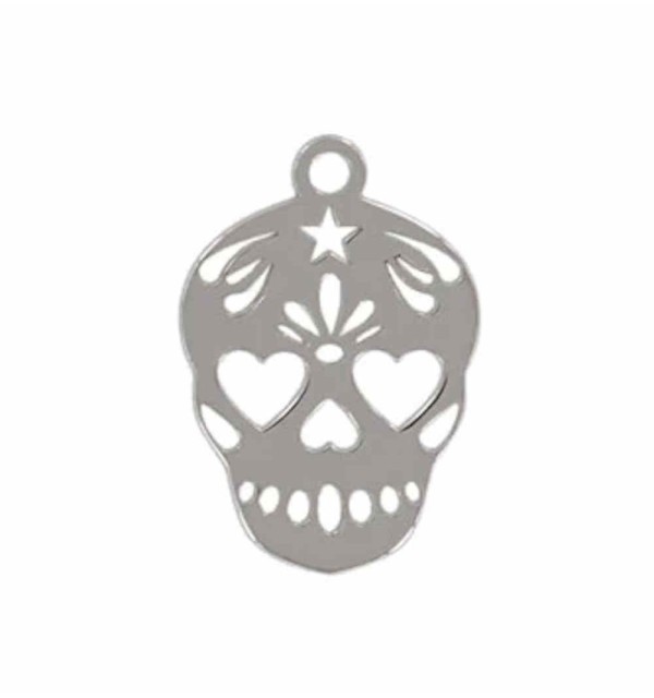 SKULL CHARM SILVER | Bymarta.es