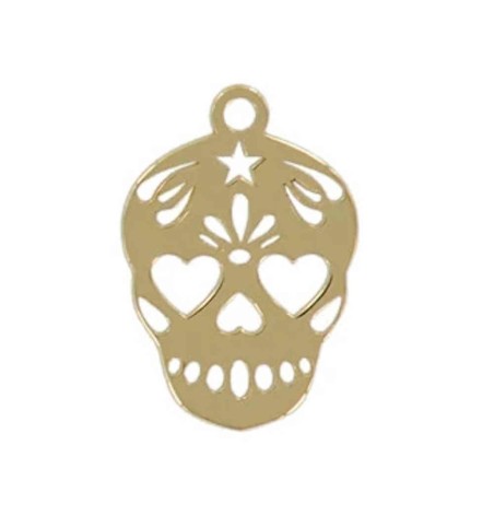 SKULL CHARM GOLD | Bymarta.es