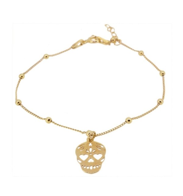 SKULL CHARM GOLD | Bymarta.es