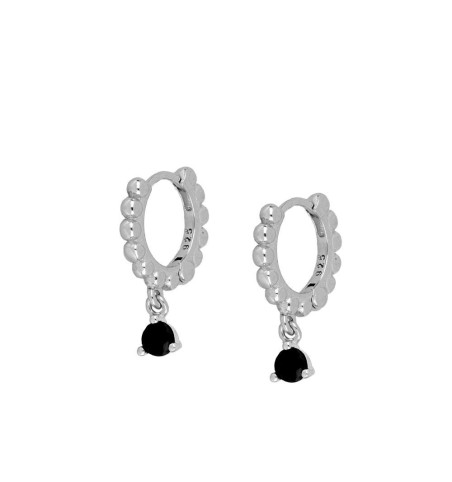 PENDIENTE KEIRA HOOPS SILVER | Bymarta.es