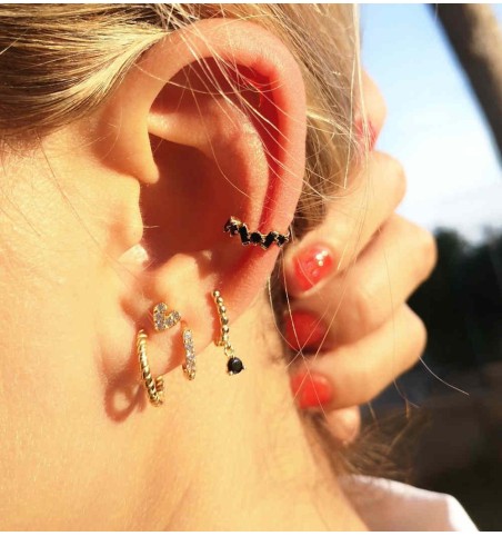 EARRING KEIRA HOOPS GOLD | Bymarta.es