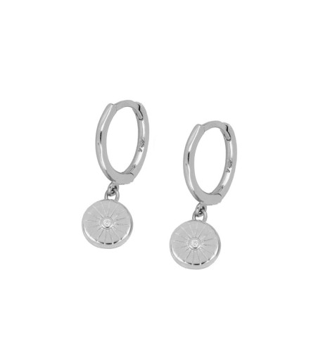 EARRING KALA HOOPS SILVER | Bymarta.es