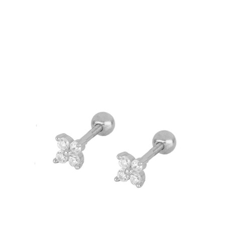 PENDIENTE SMALL ALICE PIERCING SILVER | Bymarta.es