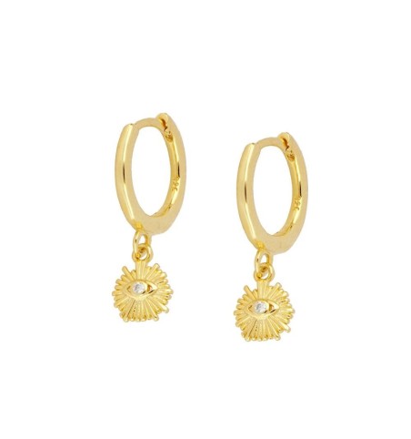 EARRING AUSET HOOPS GOLD | Bymarta.es