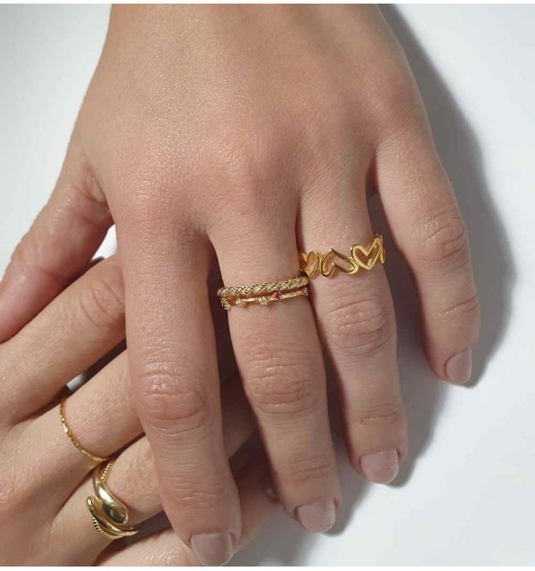 NUBIA RING GOLD | Bymarta.es