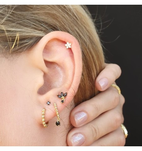 EARRING AMIRA PIERCING GOLD | Bymarta.es