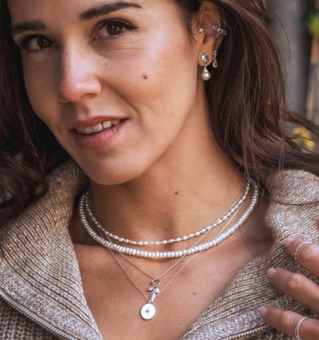 COLLAR JAZMÍN SILVER | Bymarta.es