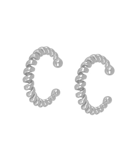 EAR CUFF SPRING SILVER | Bymarta.es