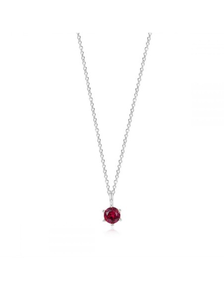 COLLAR RUBY SILVER | Bymarta.es