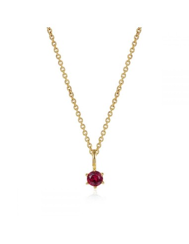 COLLAR RUBY GOLD | Bymarta.es