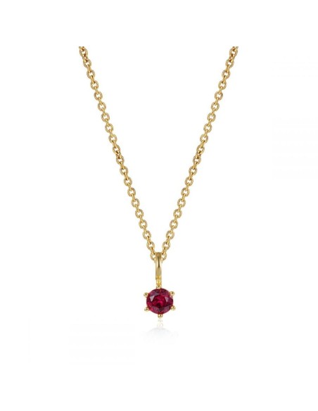 COLLAR RUBY GOLD | Bymarta.es