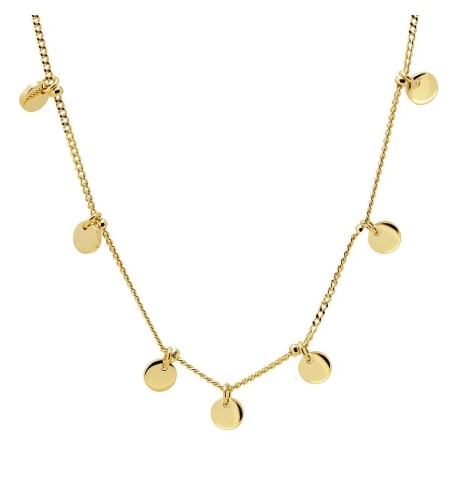 CO541 - Gargantilla plata 925 y plata 925 bañada en oro