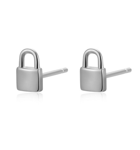 Pendiente mini candado, Padlock silver