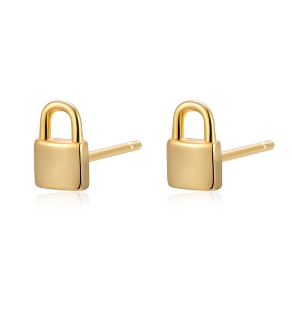EARRING PADLOCK MINIS GOLD | Bymarta.es