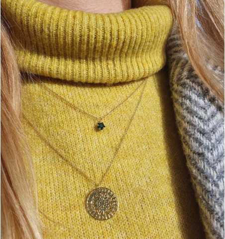 NECKLACE MICHELIN GOLD | Bymarta.es