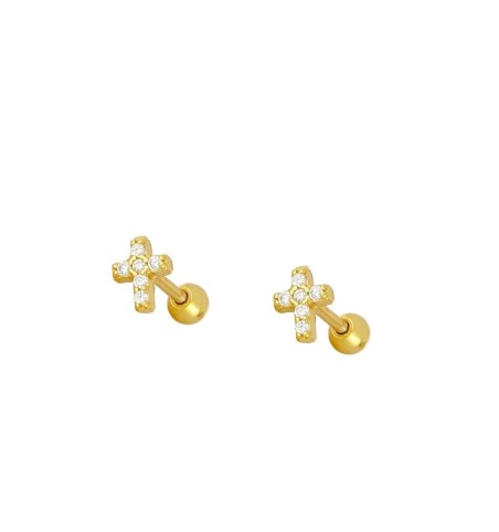 EARRING NAZARET PIERCING GOLD | Bymarta.es