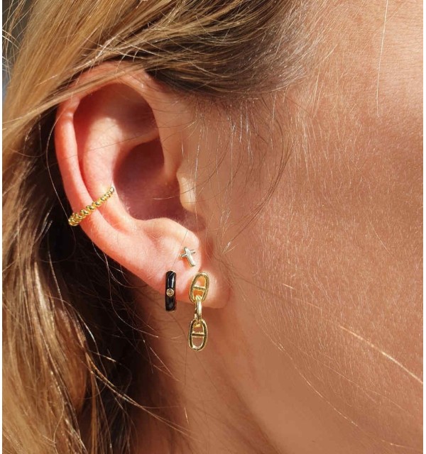 EAR CUFF SPRING GOLD | Bymarta.es