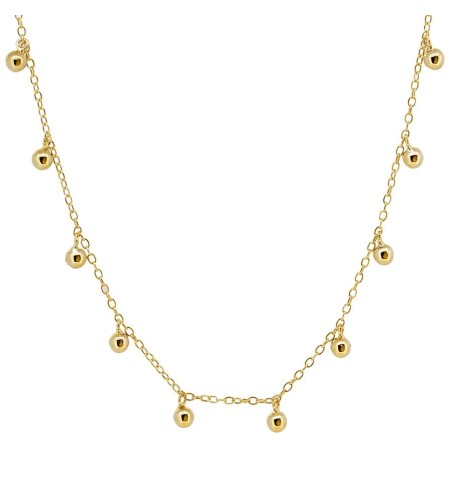 CO549 - Gargantilla plata 925 y plata 925 bañada en oro